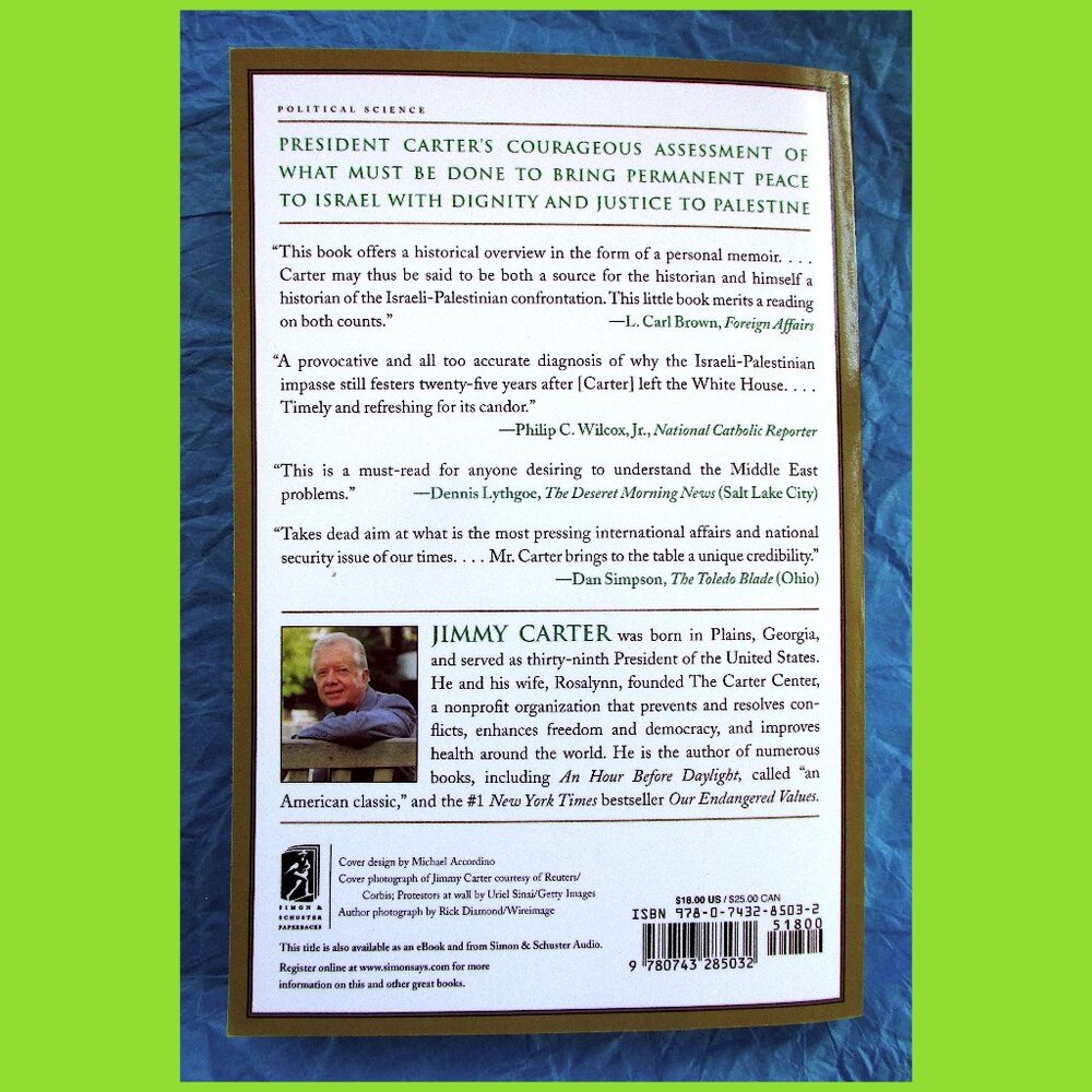 Book - Jimmy Carter's Palestine: Peace Not Apartheid - Picture 2 of 16